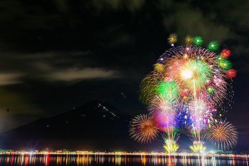 去年に引き続き今年も開催！山中湖報湖祭の花火